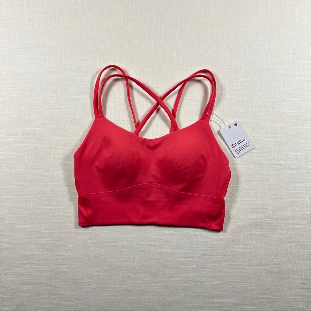 Lululemon Like a Cloud Bra Long Line *Light Support B/C Cup- Glaze Pink - Size 4
